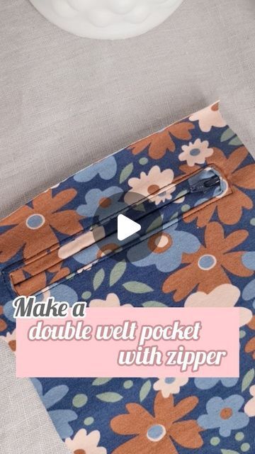 Lönn Design | Sewing tutorials and tips on Instagram: "Is this something for you? Drop a 🌸 in the comments. You have to try to make a double welt pocket with zipper by using this method! There is no need for extra welts, you make it from one piece of pocket lining! Amazing, don't you agree? . . . . . . . . . #visytokiga #visygale #sewingtips #ompelu #handcrafted #sew #sewingforkids #sytillbarn #sytilbarn #nähenfürkinder #sewistsofinstagram #sewingvlog #sewingblogger #millenialsewing #sewmywardrobe #imadethis" Welt Pocket Tutorial, Double Welt Pocket, Pocket Tutorial, Pocket With Zipper, Sewing For Kids, Sewing Hacks, Sewing Tutorials, Welt Pocket, Make It