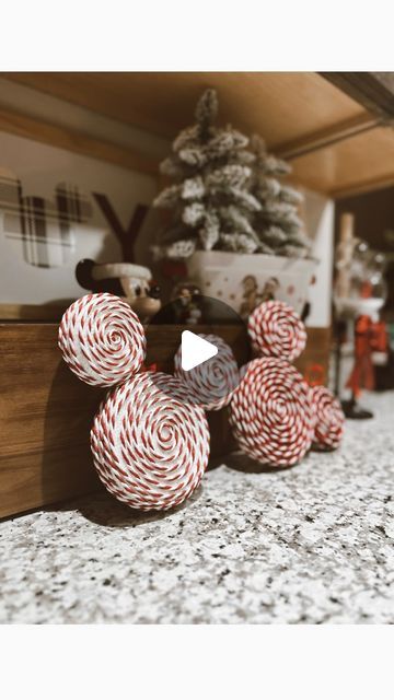 Katy Layne Vitus on Instagram: "I am droooooling over these DIY peppermint Mickey ornaments! • How freaking good did these turn out?! • They were the easiest craft I honestly have ever done and it took me max 5 minutes to make them…and they were so affordable! • I snagged the peppermints at Hobby Lobby…you gotta make em for your tree too! • • #hobbylobby #hobbylobbydiy #christmasdiy #peppermintmickey #xmas #christmasfinds #christmashunt #disneyland #disneyworld #disneysnowman #disneyfind #disneyfinds #disneymerch #art #craftinf #lowesdisneyfinds #disneychristmas #disneychristmasdecorations #mickeychristmas #christmas #christmasdecor #christmastree #craft #santadisney #homesepotchristmas #homesdepotdisney #homedepot #homedepotmickey #diy #christmasdiy #mickeylightpost" Diy Peppermint Ornaments, Mickey Mouse Christmas Decorations, Mickey Christmas Tree, Mickey Ornaments, Hobby Lobby Diy, Disney Christmas Decorations, Peppermint Christmas, Mickey Christmas, Mickey Mouse Christmas