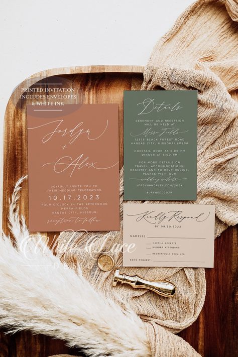 20 Terracotta And Sage Green Wedding Colors & Ideas 2023 | Green And Rust Wedding, Sage Green Wedding Colors, Earth Tone Wedding, Rust Wedding, Olive Green Weddings, Rusting Wedding, Wedding Color Pallet, Earthy Wedding, Terracotta Wedding