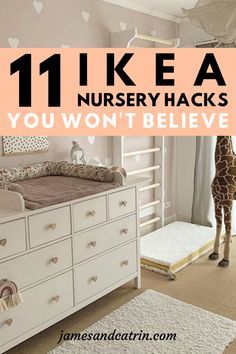 Best Nursery Ideas, Baby Nursery Girl Ideas, Nursery Room Idea, Baby Ikea Room, Nursery Ikea Ideas, Functional Nursery Ideas, Nursery Ideas On A Budget, Nursery Closet Organization Sliding Door, Ikea Pax Nursery