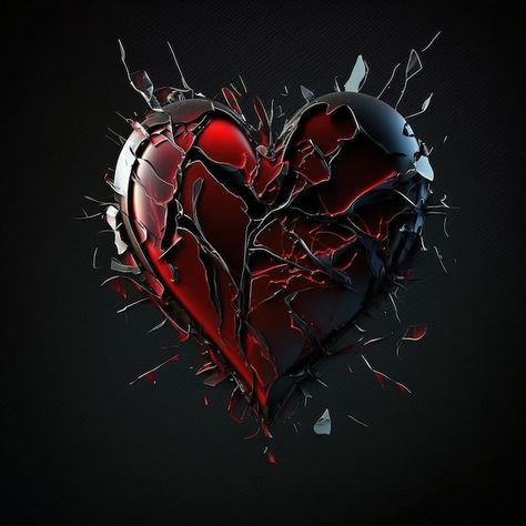 Design of a glass heart broken into piec... | Premium Photo #Freepik #photo #shatter #heart-break #crush #fragment Shattered Heart, Easy Drawing Steps, Scary Wallpaper, Broken Images, Ghost Photos, Cartoon Character Pictures, Heart Images, Heart Pictures, Photo Art Gallery