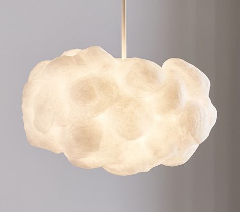 Fluffy Cloud Pendant | Pottery Barn Kids Nursery Chandelier, Interactive Lighting, Cloud Pendant, Nursery Lighting, West Elm Kids, Cloud Lights, Iron Body, Mark And Graham, Lighting Guide