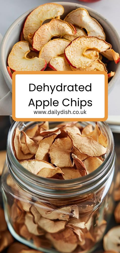 Dehydrated Apple Chips How To Dry Apples, Drying Apples, Dry Apples, Dehydrate Apples, Apple Chips Dehydrator, Dried Apple Chips, Apple Chips Recipe, Dehydrating Food Storage, Heathy Snack