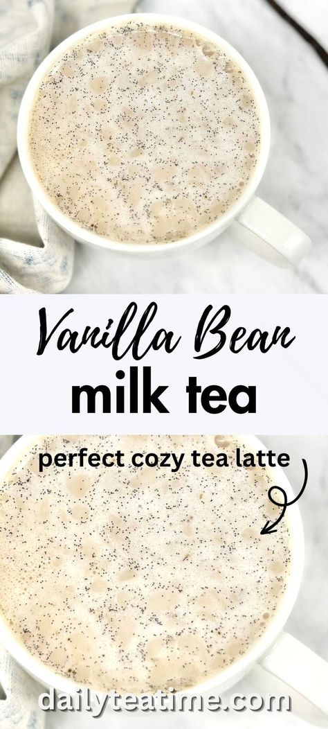 Tea And Milk, Milk Tea Recipe, Milk Tea Recipes, Vanilla Tea, Hot Drinks Recipes, Tea Drink Recipes, Cozy Drinks, Vanilla Milk, Coffee Drink Recipes