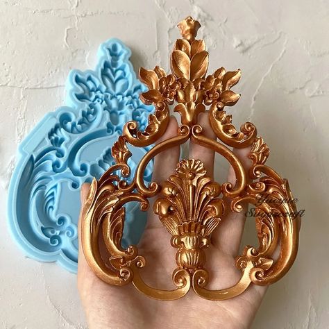 Diy Resin Mold, Fondant Tools, Furniture Appliques, Wood Appliques, Formy Silikonowe, Plaster Molds, Diy Epoxy, Iron Orchid Designs, Diy 3d