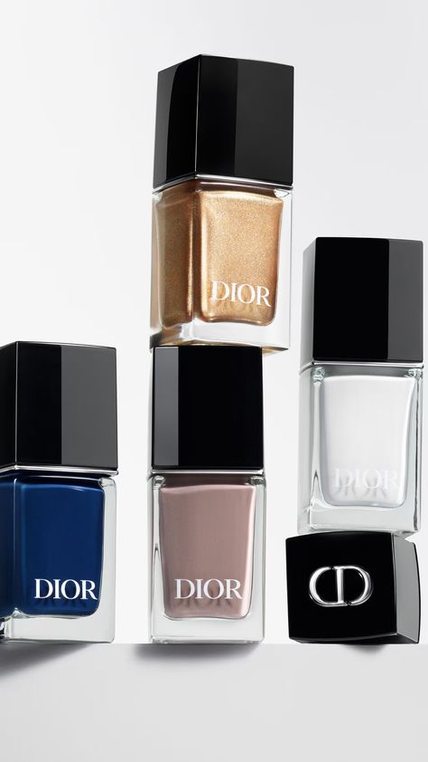 Dior Nail Polish Reinvents Itself with a New Collection | DIOR US Dior Nail Glow, Dior Nail Polish, Dior Nails, Glossier Nail Polish, Christian Dior Perfume, Black Nail Polish, Dior Perfume, White Nail Polish, Pink Nail Polish