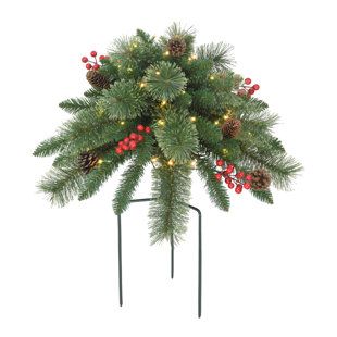 Holiday Urn, Cedar Plant, Christmas Urns, Verdant Green, Warm White Led Lights, Real Christmas, Christmas Greenery, Christmas Yard, Pine Needles