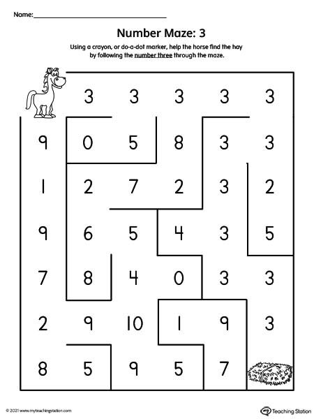 Count and Circle Numbers 1-10 Printable Worksheet | MyTeachingStation.com Number Maze, Vowel Teams Worksheets, Numerical Patterns, Angles Worksheet, Money Template, Maze Worksheet, Counting Worksheets, Holiday Card Template, Free Preschool Printables