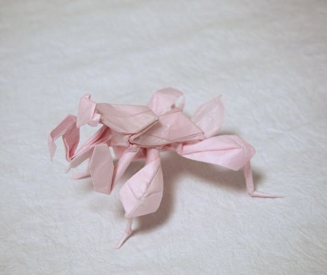 Orchid Praying Mantis | by Lonely-Shiba Orchid Praying Mantis, Origami Orchid, Origami Insects, Origami Flower Bouquet, Cute Art Projects, Orchid Mantis, Creative Origami, Origami Artist, Origami Patterns