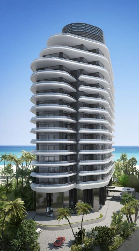 Foster + Partners Release Images of Luxury Condo in Miami Faena House, Miami Architecture, Foster Partners, Miami Houses, Miami Real Estate, Tadao Ando, Ludwig Mies Van Der Rohe, Norman Foster, Renzo Piano