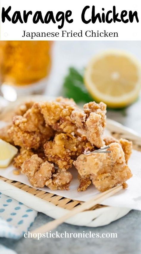 Karage Chicken, Karaage Chicken, Fried Chicken Seasoning, Japanese Fried Chicken, Japanese Chicken, Garlic Marinade, Ways To Cook Chicken, Japanese Street Food, Asian Inspired Recipes