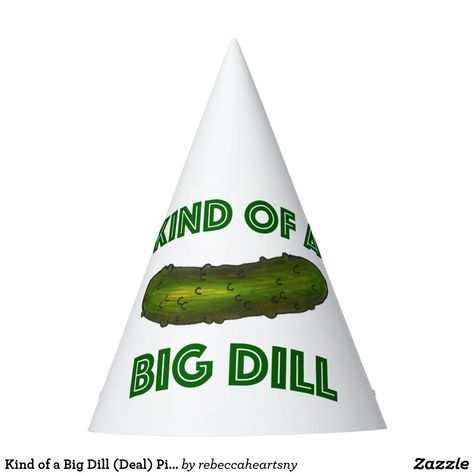 Kind of a Big Dill (Deal) Pickle Green Pickles Party Hat Pickle Birthday, Pickle Party, Big Dill, Ball Birthday Parties, Cocktail Hour Wedding, Bake Recipes, Ball Birthday, Ball Party, Pickle Ball