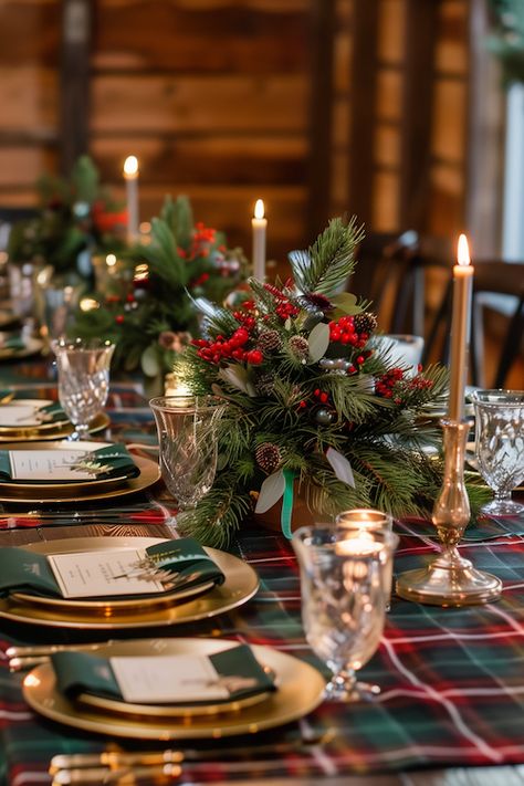 Christmas table centerpieces