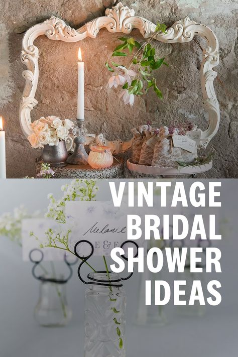 1940s Bridal Shower Theme, Vintage Themed Bridal Shower Ideas, Bridal Shower Round Table Decor, Vintage Wedding Shower Ideas Decorating, Vintage Fall Bridal Shower Ideas, Southern Wedding Shower Ideas, Rustic Glam Bridal Shower Ideas, Vintage Boho Bridal Shower Ideas, Boho Vintage Bridal Shower Ideas