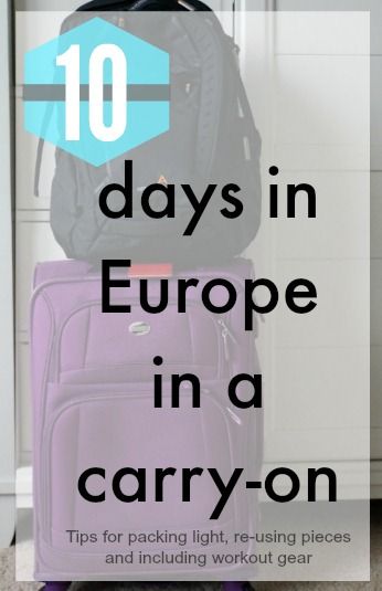 10 Days In Europe, Europe Travel Bag, 10 Days In Italy, Trendy Travel Bags, Packing For Europe, Carry On Packing, Packing Light, Travel Light, Travel Packing