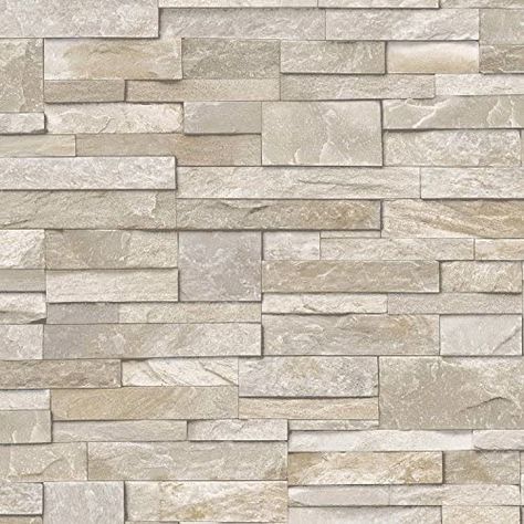 Stone Cladding Texture, Wallpaper Stone, Cladding Texture, Brick Effect Wallpaper, Stone Wall Texture, Stone Ideas, Sand Stone, Stone Wallpaper, Beige Stone