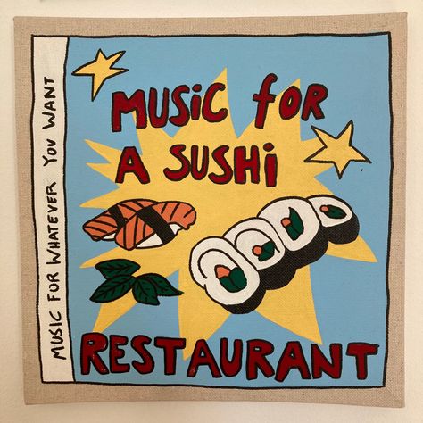 Harry Styles Art, Music For A Sushi Restaurant, Sushi Restaurant, Sushi Restaurants, Graphic Design Fun, Harry Styles, Crochet Projects, Wall Prints, Doodles