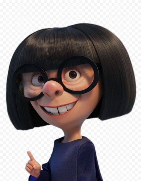 Edna Incredibles, Edna Mode, The Incredibles, Hair, Black