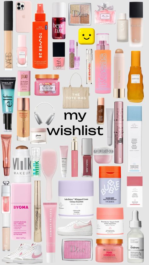 my wishlist!! it’s not everything but it’s what i could find #wishlist #sephora Sephora Finds, Elf Me, Dream List, Everything Pink, Book Art Drawings, Skin Makeup, Stocking Stuffers, Sephora, Skin Care Routine