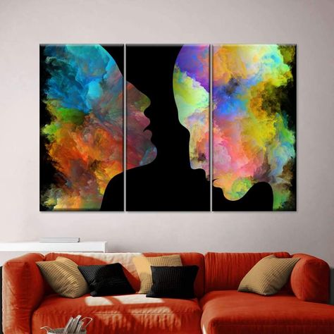 Inner Beauty Multi Panel Canvas Wall Art was designed to add beautiful colors to your walls. Bring this stunning wall art into your home to let the colors set a positive tone. Set Of Three Canvas Paintings, Home Decor Paintings Canvas, 3 Panel Painting, Multiple Canvas Art, Multi Panel Canvas Painting, Three Canvas Painting, Multi Canvas Painting, Multiple Canvas Paintings, Contemporary Art Artists