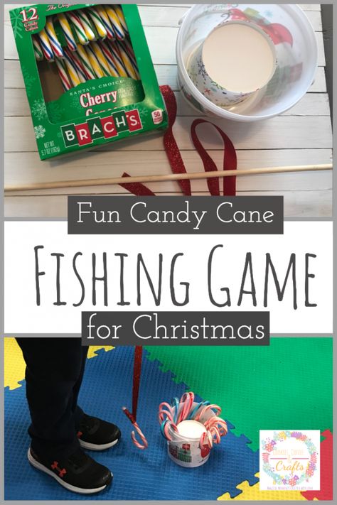 The candy cane fishing game is a fun and simple family Christmas game for all ages. It’s great for a classroom party and everyone loves candy canes. #FamilyChristmasGame #FamilyChristmasGameIdea #Christmas #ChristmasGame #GameforKids #ClassroomGame #PartyGame #CandyCaneFishing #CandyCanes Candy Cane Fishing Game, Candy Cane Fishing, Kindergarten Christmas Party, Candy Cane Game, Christmas Fishing, Fishing Games For Kids, Classroom Christmas Party, Christmas Party Games For Kids, School Christmas Party