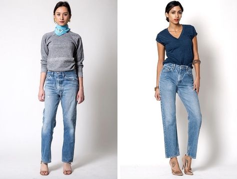 3 Things That’ll Help You Find the Perfect Pair of Levi’s Jeans | Glamour Levi 501 Jeans Women Outfit, Vintage Levis Jeans Outfit, Levis Women Outfits, Levis 501 Outfit, Levi 501 Jeans Women, 501 Outfit, Levi Jeans Outfit, Levis 501 Women, Straight Jeans Outfit