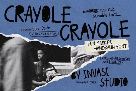 Crayole - Scribbles Handwritten Font, Script and Handwritten ft. scribble & playful - Envato Elements Handwritten Poster, Protest Quotes, Quote Pencils, Everything All At Once, Stylish Fonts, Handwritten Fonts, Handwritten Font, Uppercase And Lowercase, Envato Elements