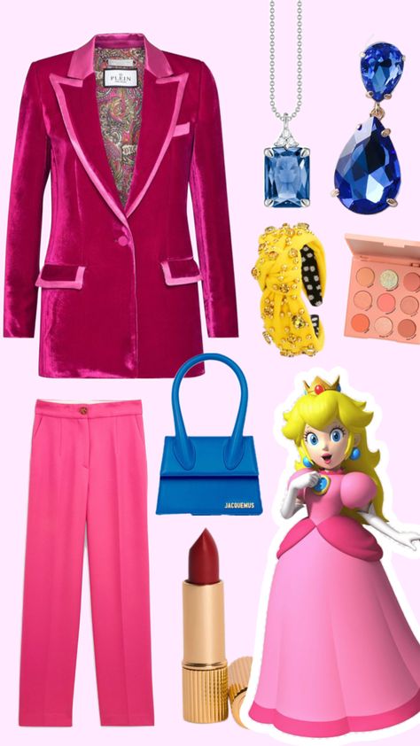 Disneybound outfits / Disney bound looks Peach Mario Bros, Peach Mario, Disney Bound Outfits, Mario Bros, Mario