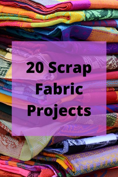 Looking for ways to use up those leftolver fabric scraps? Here are 20 fun scrap fabric ideas that will keep you busy busting your fabric stash all day long. These are super simple, fun projects everyone will love. These fabric crafts projects are easy to follow. Head over to my blog for these 20 fabric crafts projects. #fabriccraftsprojects #fabricprojects #fabriccrafts Scrap Fabric Ideas, Recycle Fabric Scraps, Recycled Fabric Art, Leftover Fabric Crafts, Fabric Crafts Diy, Sewing To Sell, Sewing Projects Free, Folded Fabric Ornaments, Scrap Fabric Crafts