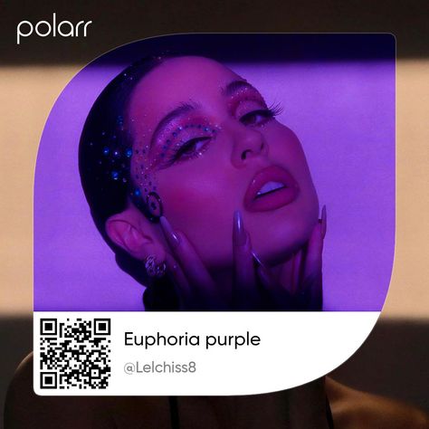 Purple Filter Instagram, Polar Presets, Euphoria Purple, Qr Code Polarr, Best Vsco Filters, Filters App, Filters For Pictures, Free Photo Filters, Photo Editing Vsco