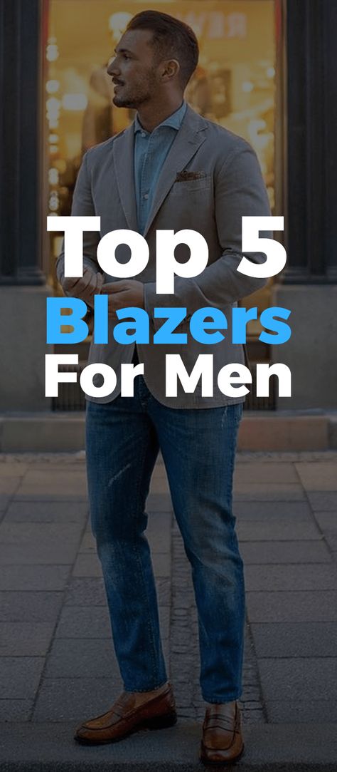 Men In Blazer Outfit, Men Blazers Casual, Mens Outfits Blazer, Blazer Looks Men, Mens Fall Blazer Outfits, How To Style Blazer Men, Different Blazer Styles For Men, Men's Blazer Casual, Men’s Blazer Outfits Casual