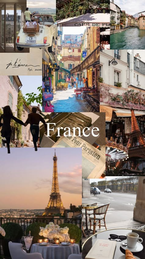 France Wallpaper, Beautiful Countries, Travel Collage, France Aesthetic, Europe Aesthetic, Cross Country Road Trip, Miss France, Paris Pictures, Travel Wallpaper