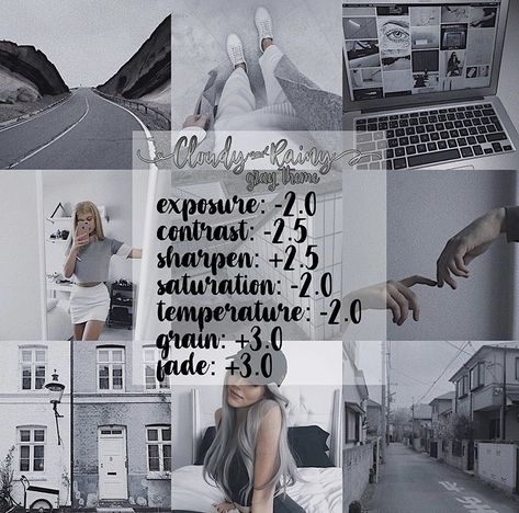 Photo Editing Aesthetic, Lr Presets Lightroom, Grey Filter, Feed Instagram Vsco, Editing Aesthetic, Vsco Filter Free, Vsco Filter Instagram, Vsco Themes, Vsco Tutorial