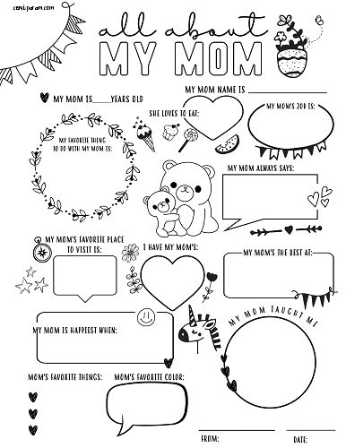 Mothers Day Coloring Sheets, All About My Mom, Grandparents Day Activities, Grandparents Day Crafts, Grandma Cards, Diy Mother's Day Crafts, Mother's Day Printables, Mothers Day Coloring Pages, Grandma Birthday Card