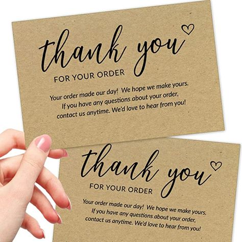 Thank Cards, Business Thank You Notes, Small Business Cards, Packaging Ideas Business, Thank You Card Design, Small Business Packaging Ideas, Thank You Customers, Small Business Packaging, Business Thank You Cards