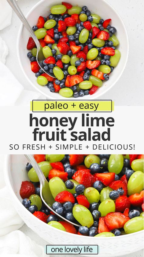 Paleo Fruit Salad, Honey Lime Fruit Salad, Sabbath Meals, Lime Fruit Salad, Paleo Easy, Paleo Fruit, Sugar Free Fruits, Lime Fruit, Food Vibes