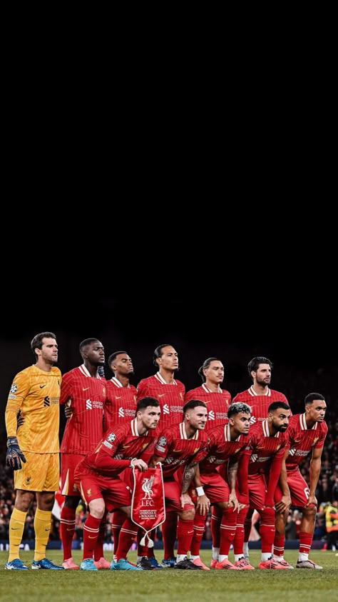 Liverpool Players Wallpaper 2024, Liverpool Team Photo, Liverpool Fc Badge, Liverpool Football Team, Lfc Wallpaper, Liverpool Fc Team, Cristiano Ronaldo Quotes, Liverpool Legends, Football Aesthetic