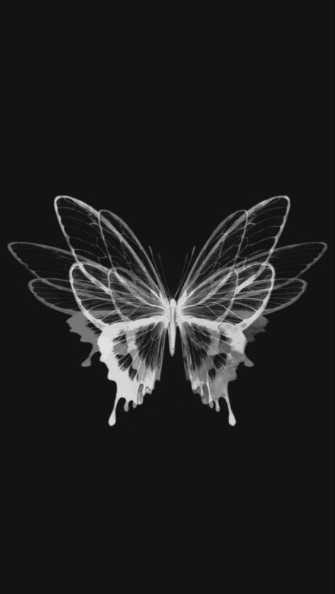 Black Butterflies Aesthetic, Butterfly Wallpaper Iphone, Simple Phone Wallpapers, Buku Skrap, Dark Phone Wallpapers, Cute Simple Wallpapers, Edgy Wallpaper, Dark Wallpaper Iphone, Images Esthétiques