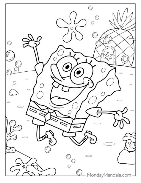 32 SpongeBob Coloring Pages (Free PDF Printables) Spongebob Coloring Pages, Bob Sponge, Spongebob Coloring, Fargelegging For Barn, Spongebob Drawings, Pola Kotak, سبونج بوب, صفحات التلوين, Printable Coloring Sheets