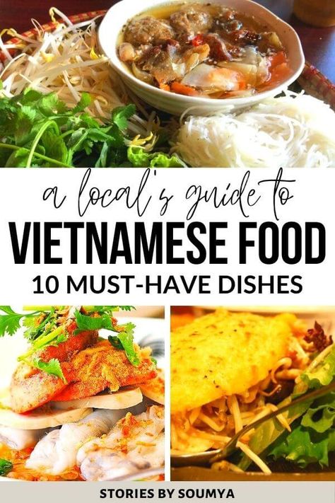 Are you curious about Vietnamese food? Wondering what dishes to pick from among the many delights of Vietnamese cuisine? Here are 10 authentic dishes from the traditional Vietnamese cuisine that you need to try. Be it at a restaurant or from the comfort of your home, these traditional Vietnamese dishes will linger in your mouth forever. Vietnamese Recipes Authentic, Vietnamese Recipe, Easy Vietnamese Recipes, Vietnamese Foods, Vietnamese Dishes, Anti Inflamatory, Sweet Foods, Food Captions, Viet Food