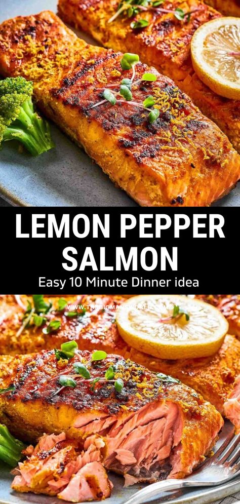 Seafood Crepes, Salmon Recipe Pan, Lemon Pepper Salmon, Seared Salmon Recipes, Salmon Recipes Pan Seared, Salmon Recipes Baked Healthy, Easy Salmon Recipes, Fish Recipes Healthy, Baked Salmon Recipes