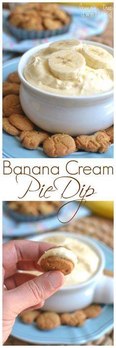 Banana Cream Pie Dip - just 4 ingredients and perfect for kids! I served it with Horizon Honey Graham Snack Crackers and they LOVED it! #HorizonSnacks #ad @Horizon_Organic Dips Sweet, Honey Snacks, Pudding Banana, Fruit Dips, Pie Dip, Snack Crackers, Cream Dip, Dessert Parfait, Cheesecake Dip