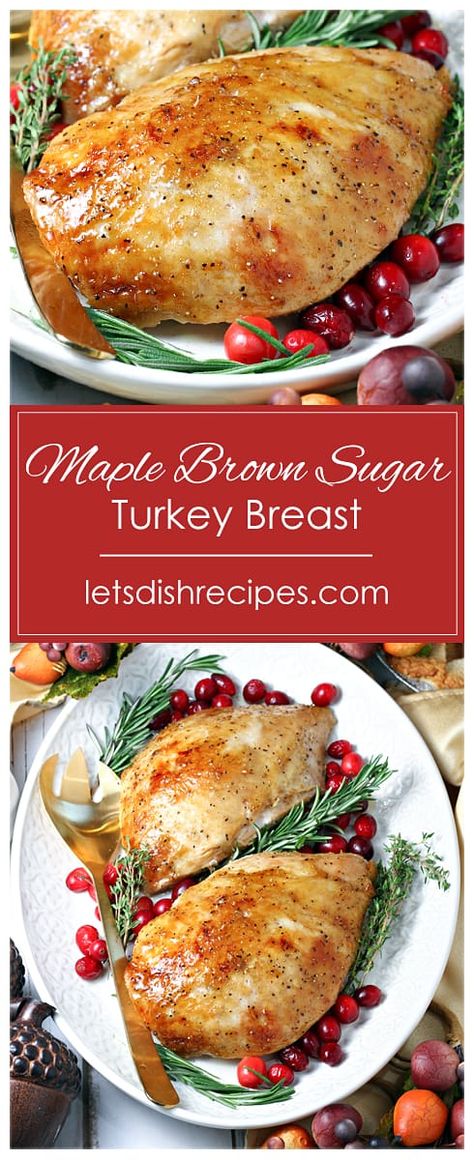 Maple Brown Sugar Turkey Breast Turkey Cooked In Brown Paper Bag, Brown Bag Turkey, Thanksgiving Turkey Breast, Precooked Turkey, Turkey Sauce, Turkey Glaze Recipes, Moist Turkey, Cooking Turkey Breast, Thanksgiving Foods