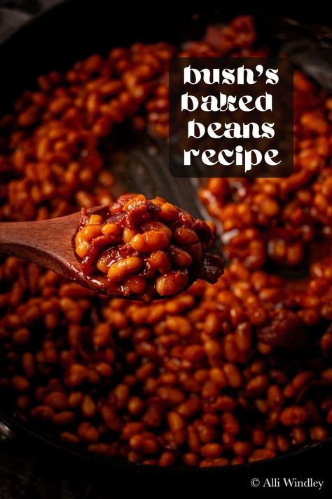 This copycat Bush's baked beans recipe uses simple ingredients and pantry staples! It's got that signature sweet and tangy flavor, just like the original. You'd never guess it's made completely from scratch! Bush’s Baked Beans Recipes, Copycat Bush's Baked Beans, Bush Baked Beans, Sweet Beans Recipe, Curly Braid Hairstyles, Hawaiian Baked Beans, The Best Baked Beans, Bake Beans, Simple Baked Beans Recipe