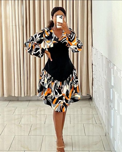 Latest and Simple Ankara Short Dresses for Ladies. Stylish Ankara Styles For Ladies, Crepe Styles For Ladies, Crepe Short Gown Styles, Simple Chiffon Short Gowns, Ankara Short Dresses, Simple Ankara Gown Styles, Simple Dress Styles, Short Ankara Dresses, Ankara Dress Designs