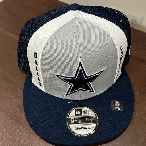 Blue Gray & White Dallas Cowboys New Era Snapback! Official Nfl Team! Adjustable Cowboy Outfit Men, Cowboys Outfits, Dallas Cowboys Outfits, Cowboys Pictures, Dallas Cowboys Pictures, New Era Snapback, Nfl Teams, Dallas Cowboys, Blue Gray