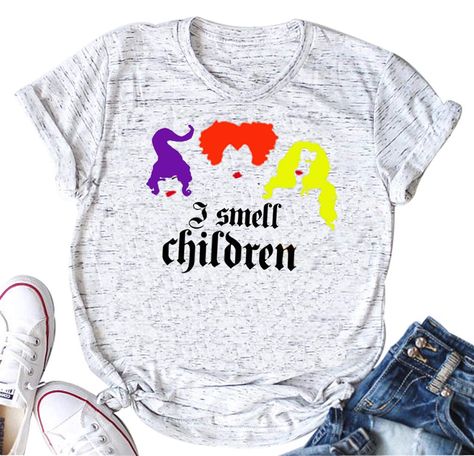 I Smell Children Tee Shirts Women Funny Hocus Pocus Shirt Sanderson Sisters O-Neck Tee Tops * Find out more about the great product at the image link. (This is an Amazon affiliate link) #whitejeans Sanderson Sisters Shirt, I Smell Children, Hocus Pocus Shirt, Sanderson Sisters, Tshirt Fashion, Sister Wife, Halloween 2017, Great Gifts For Mom, Sister Shirts