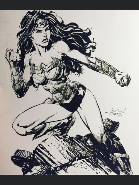 David Finch Wonder Woman, David Finch Art, Wonder Woman Sketch, Character Structure, Superhero Sketches, Deadpool Pikachu, David Finch, Batman Drawing, Drawing Superheroes