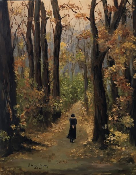 Cottagecore Painting, Autumn Painting, Classical Art, Dreamy Art, Autumn Aesthetic, Autumn Art, In The Woods, Pretty Art, Aesthetic Art