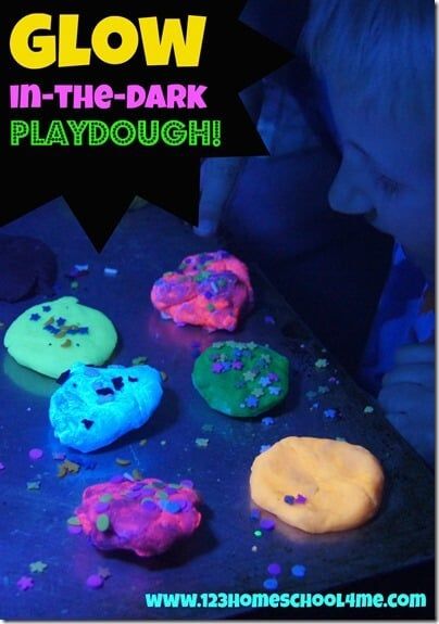 Glow In The Dark Playdough, 123 Homeschool 4 Me, Search Pinterest, Glow Birthday Party, Playdough Activities, Glow Birthday, Playdough Recipe, Kids Sensory, Glow Party